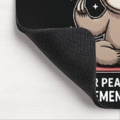 Inner Peace Achieved Movement Optional Yoga Sloth  Mousepad (Ecke)
