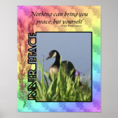 Inner Peace Canada Goose Inspiration Zitat Poster (Vorne)