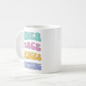 Inner Peace Changes Everything Kaffeetasse (Vorderseite Links)