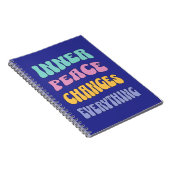 Inner Peace Changes Everything Notizblock (Rechte Seite)