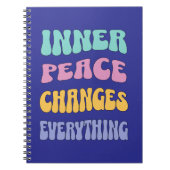 Inner Peace Changes Everything Notizblock (Vorderseite)