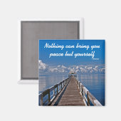 Inner Peace Emerson Inspiration Zitat Magnet (Vorderseite/Rückseite)