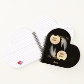 Inner Peace & Healing Heart-Shaped Zen Notebook Notizblock (Innenseite)