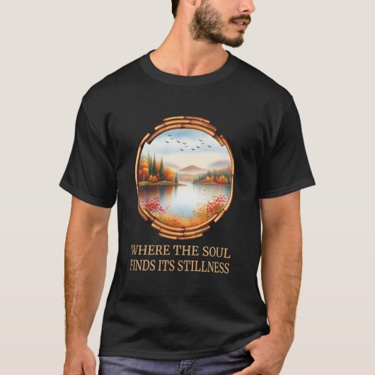 Inner Peace Men Black T-Shirt (Vorderseite)