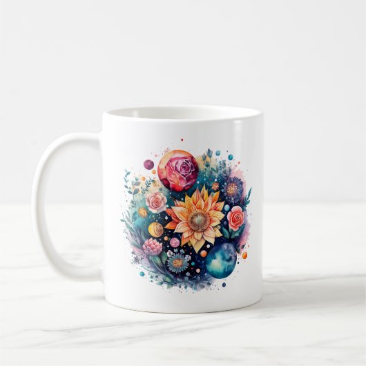 Inner Peace Menagerie Mandala - Eine Fusion von Yo Kaffeetasse (Links)