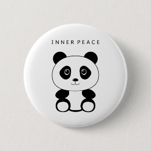 Inner Peace Panda Button