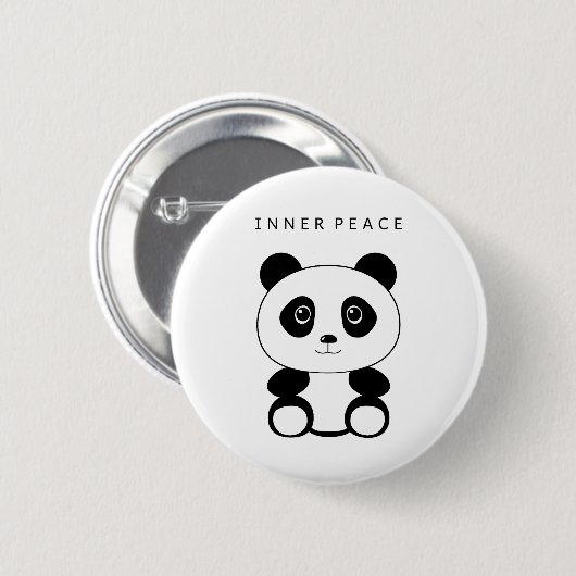 Inner Peace Panda Button (Vorne & Hinten)
