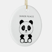 Inner Peace Panda Keramik Ornament (Rechts)