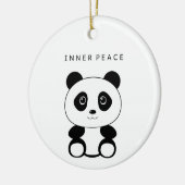 Inner Peace Panda Keramik Ornament (Links)