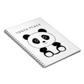 Inner Peace Panda Notizblock (Rechte Seite)