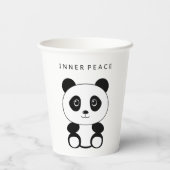 Inner Peace Panda Pappbecher (Rückseite)
