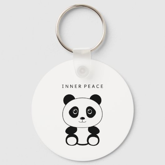 Inner Peace Panda Schlüsselanhänger (Vorderseite)