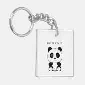 Inner Peace Panda Schlüsselanhänger (Vorderseite links)
