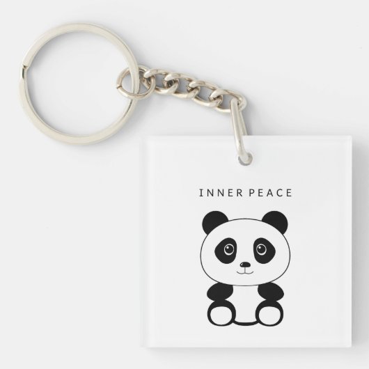 Inner Peace Panda Schlüsselanhänger (Vorderseite)