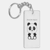 Inner Peace Panda Schlüsselanhänger (Vorderseite links)