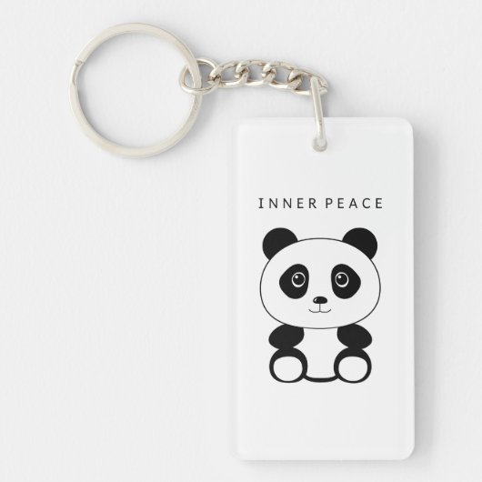 Inner Peace Panda Schlüsselanhänger (Vorderseite)