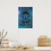 Inner Peace Yoga Frog Poster (Küche)