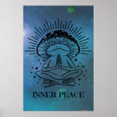 Inner Peace Yoga Frog Poster (Vorne)