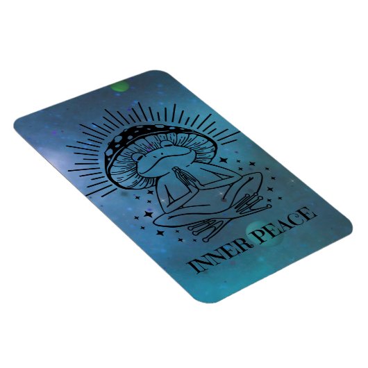 Inner Peace Zen Frog Magnet (Rechte Seite)