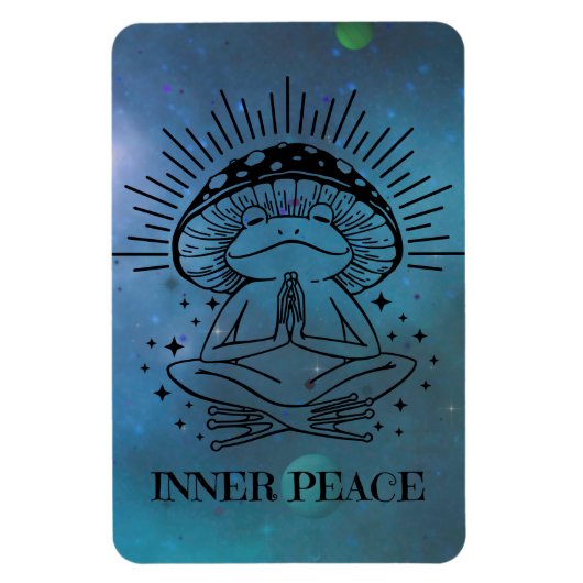 Inner Peace Zen Frog Magnet (Vertikal)