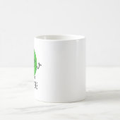 Inner Peas Funny Meditating Pea Pub Kaffeetasse (Mittel)
