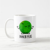 Inner Peas Funny Meditating Pea Pub Kaffeetasse (Links)