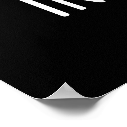 Inner Peas Funny Meditation Pea Pun Dark BG Poster (Ecke)