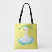 Inner Quack Outer Peace Yoga Duck Tasche (Vorderseite)