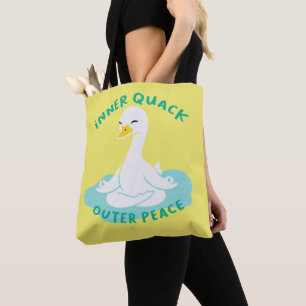 Inner Quack Outer Peace Yoga Duck Tasche