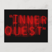 Inner Quest Neon Sign Postkarte (Vorderseite)