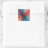 Inner Space Quadratischer Aufkleber (Tasche)