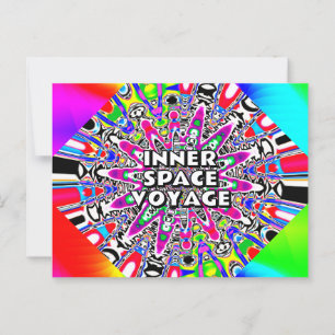 INNER SPACE VOYAGE ( Sie können die Wörter ändern Postkarte