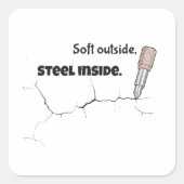 Inner Strength Inspirational Quote Sticker (Vorderseite)