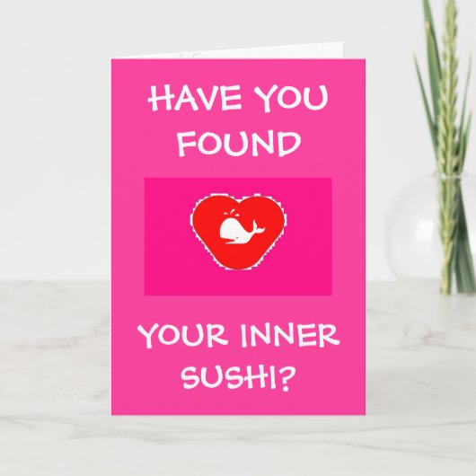 Inner Sushi Valentine's Day Card Feiertagskarte (Vorderseite)