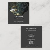 Inner Temple Mandala Quadratische Visitenkarte (Vorne/Hinten)