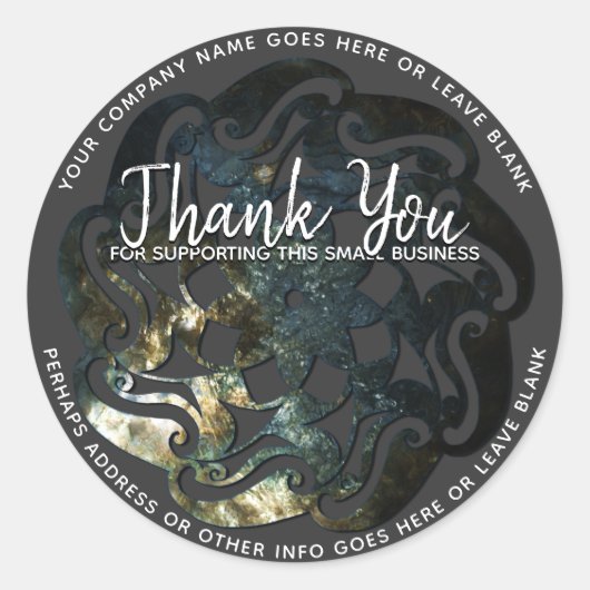 Inner Temple Mandala Runder Aufkleber (Vorderseite)