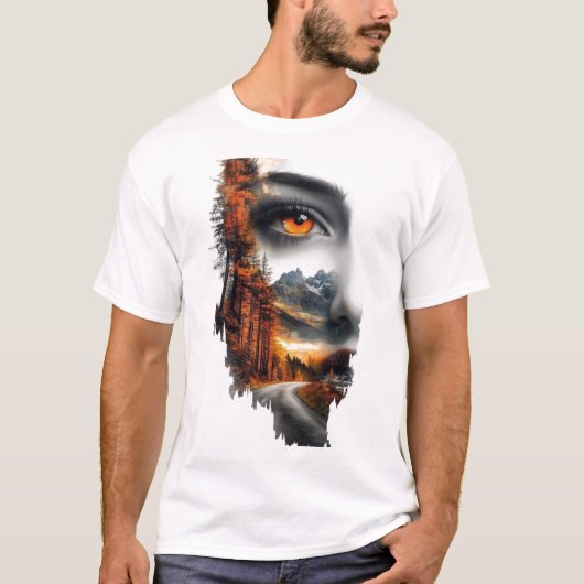 Inner Wilderness – Surreal Nature Portrait T-Shirt (Vorderseite)