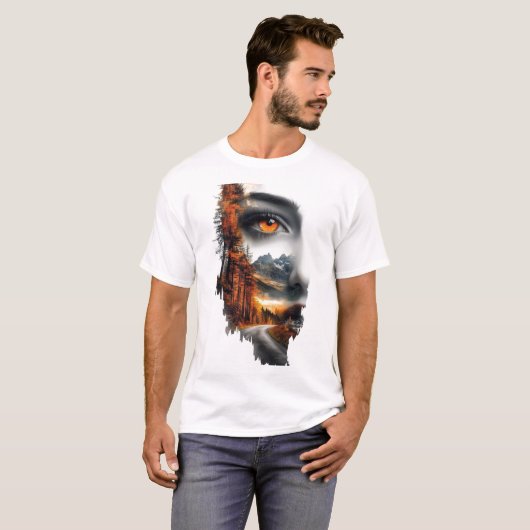 Inner Wilderness – Surreal Nature Portrait T-Shirt (Vorne ganz)