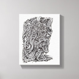 Innerbastman, Tinte zeichnend Leinwanddruck