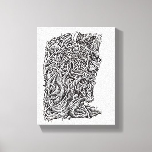 Innerbastman, Tinte zeichnend Leinwanddruck (Vorderseite)