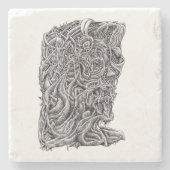 Innerbastman, Tinte zeichnend Steinuntersetzer (Vorderseite)