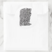 Innerbeastman Runder Aufkleber (Tasche)