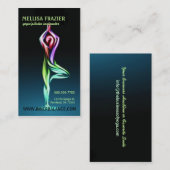 Innere Balancen-Baum-Pose-Yoga Pilates Meditation Visitenkarte (Vorne/Hinten)