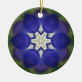 Innere Bluebonnet-Blume Keramik Ornament (Vorne)