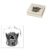 Innere Därme Gummistempel (Stempel)