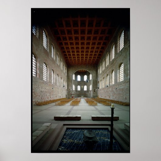 Innere der Basilika, Anfang 4. Jh. Poster (Vorne)