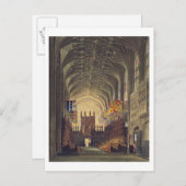 Innere der Kapelle St. George, Schloss Windsor, f Postkarte (Vorne/Hinten)