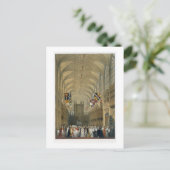 Innere der St. Georgs Kapelle, 1838 (farbige Litho Postkarte (Stehend Vorderseite)