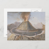 Innere des Krones Vesuv vor dem 1767 E Postkarte (Vorne/Hinten)