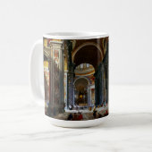 Innere des Petersdom, Rom Kaffeetasse (Vorderseite Links)